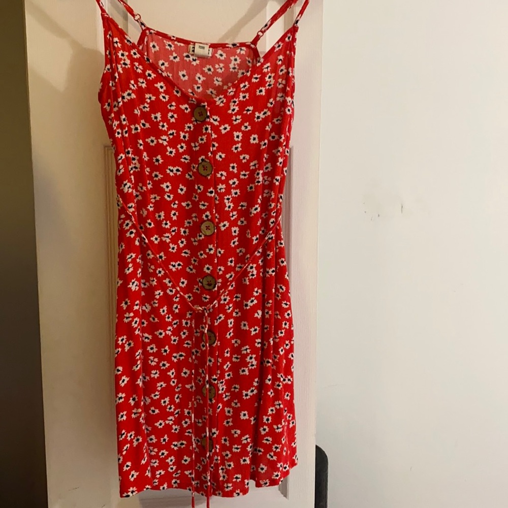 Billabong red floral summer dress